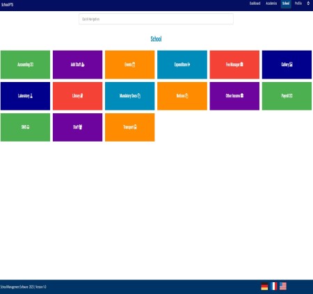 SchoolPTS dashboard